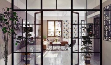 Living Room Glass Partition Walls for Home - Glass Divider Walls